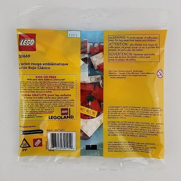 LEGO CREATOR 30666 30667 30669 Iconic Plane Gift Animals 3in1 6+ Yrs - Picture 4 of 16